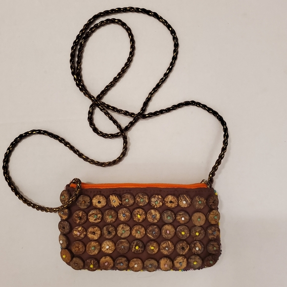 ๐ฅSALE๐ฅDSL Multi.Beaded Small Seashell Crossbody BOHO Style Purse - Picture 8 of 14